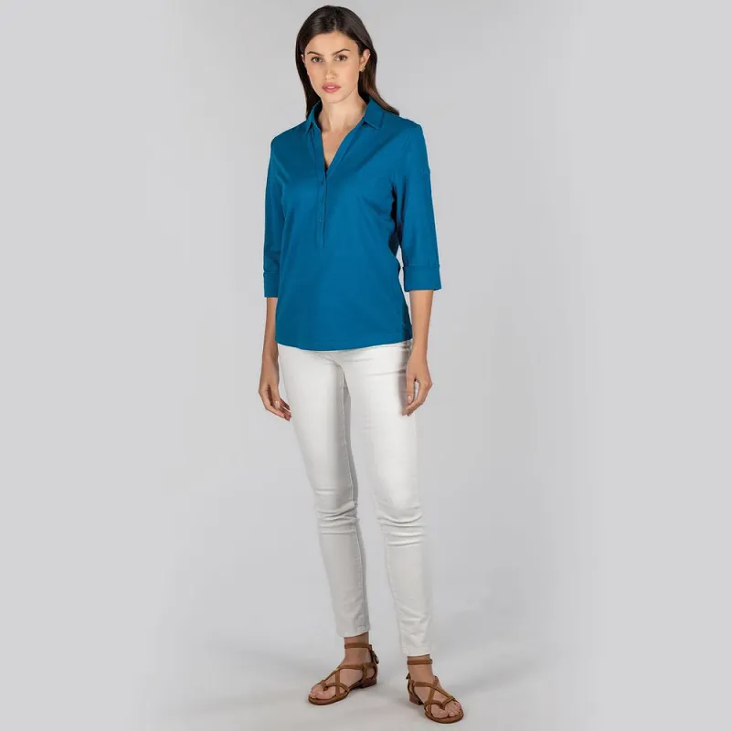 Schoffel Womens Mill Bay Shirt Mykonos Blue